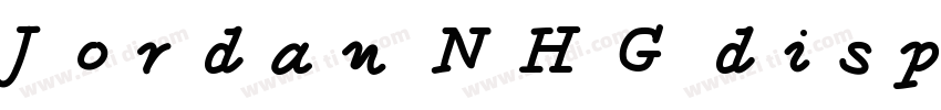 Jordan NHG display字体转换
